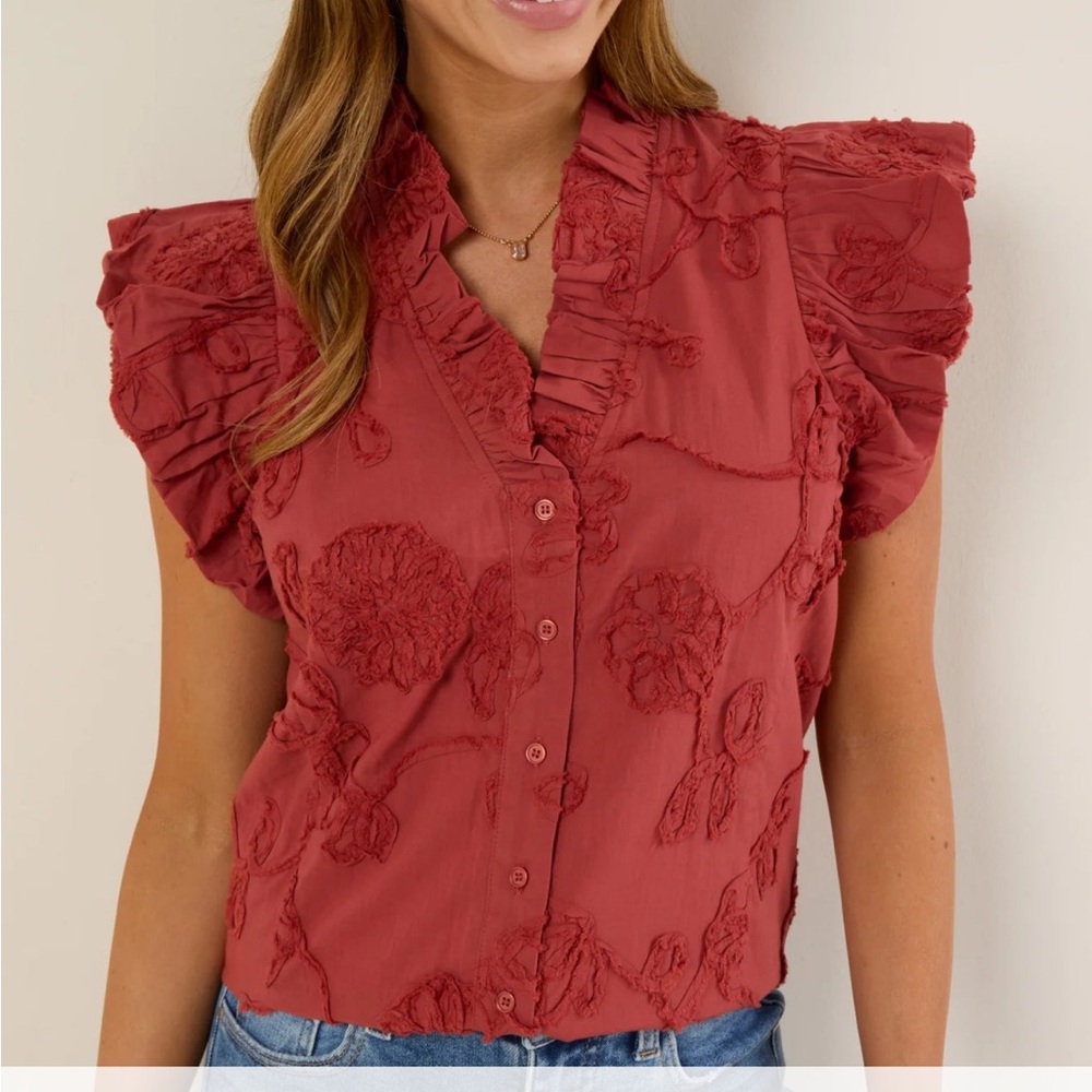 Avara Sandra Top- Rust